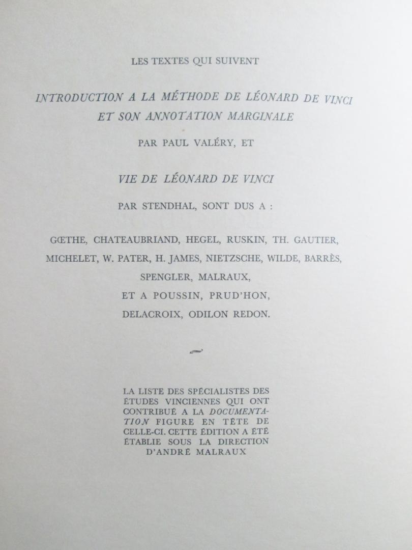 Andre Malreaux, Paul Valery et al - Tout l'oeuvre peint de Léonard de Vinci    (losbladig)