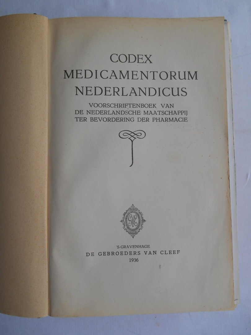 Diverse auteurs - Codex Medicamentorum Nederlandicus