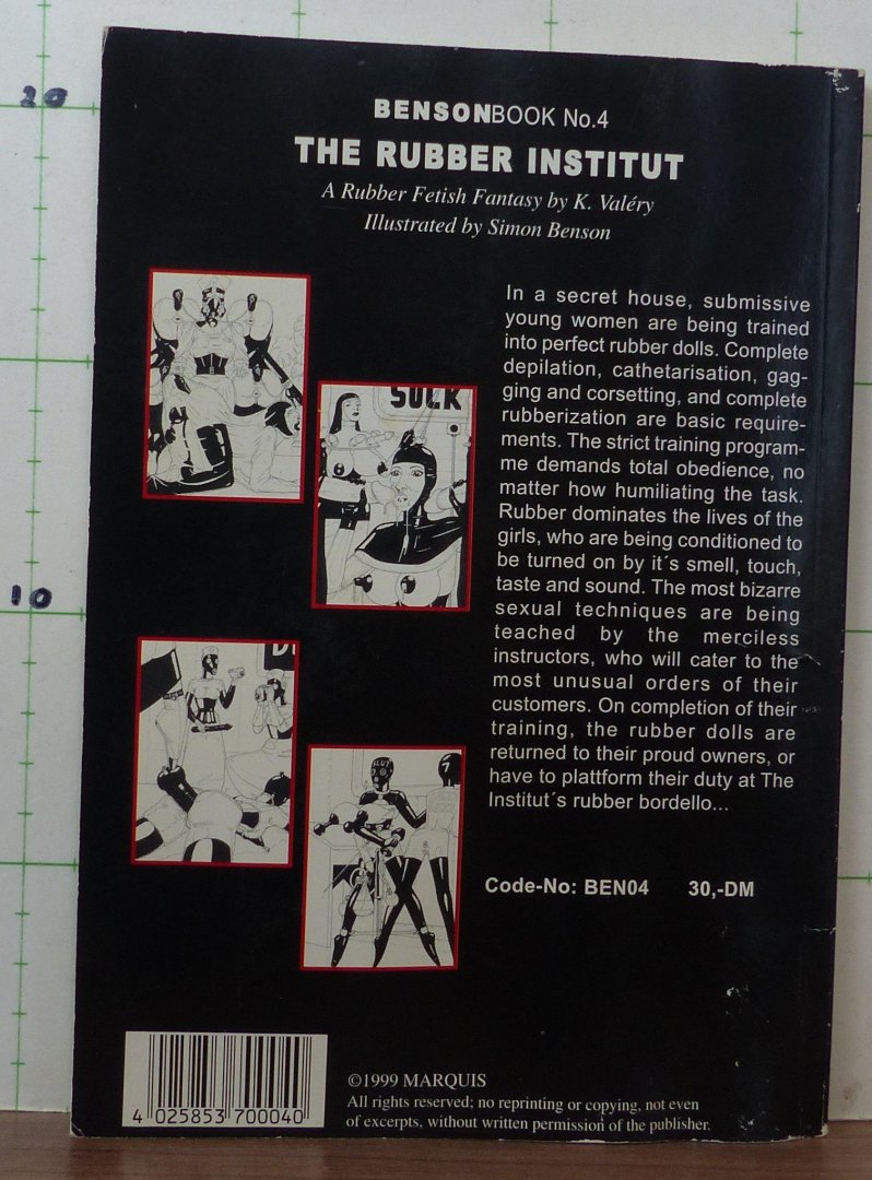 Valery, K. - Benson, Simon (ill.) - Bensonbook - 4 - the rubber institut