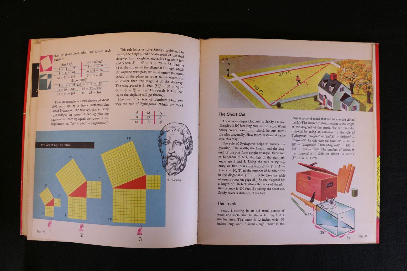 Adler, Irving - zeldzaam - The giant colour book of mathematics. Exploring the world of numbers and space (8 foto's)
