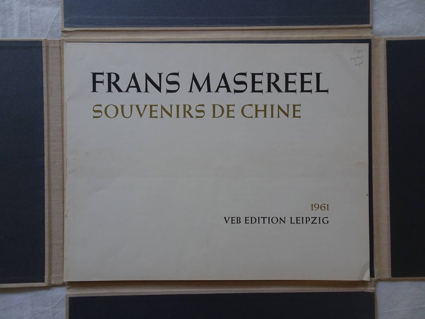 Masereel, Frans. - Souvenirs de Chine.