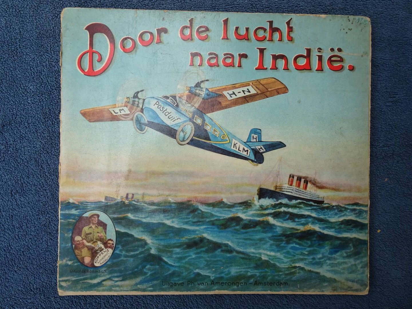 N.n.. - Door de lucht naar Indië.