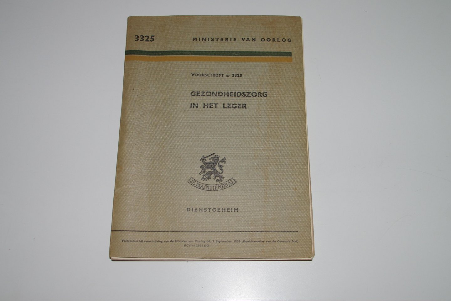 Ministerie van oorlog - Gezondheidszorg in het leger