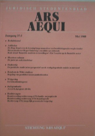 red. - Ars aequi. Juridisch studentenblad. 1988.