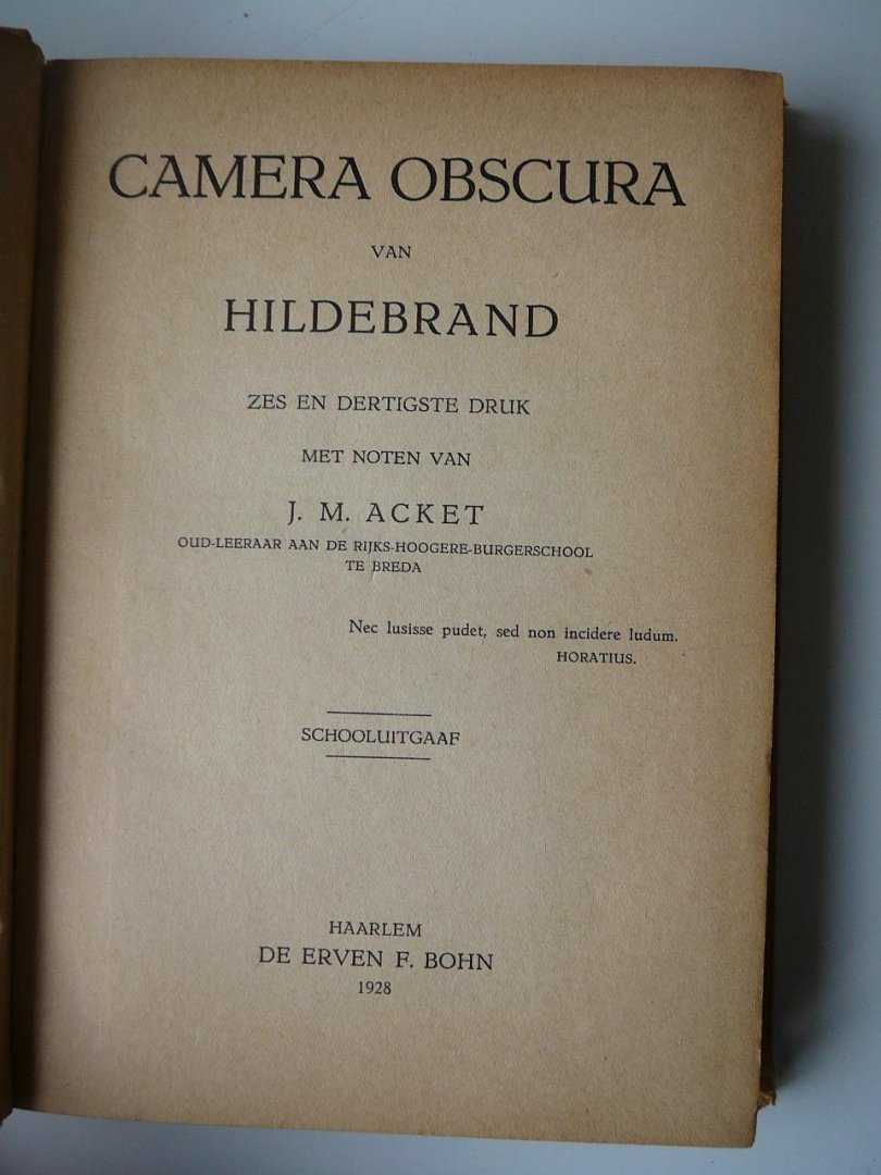 Hildebrand - Camera Obscura