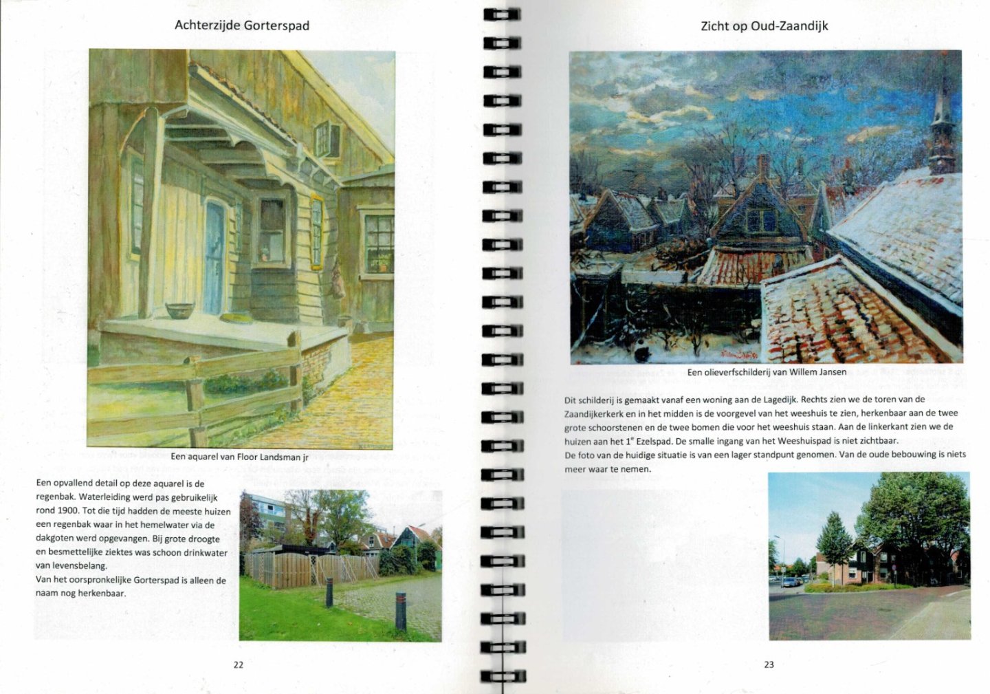 Historische Ver. Koog-Zaandijk - Te KAIK in het Weefhuis: expositie met tekeningen, schilderijen, etsen, aquarellen en foto's van oude en nieuwe dorpsgezichten van Koog a/d Zaan en Zaandijk