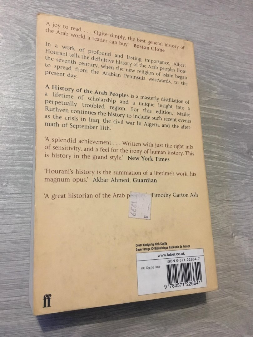 Hourani, Albert - History of the Arab Peoples