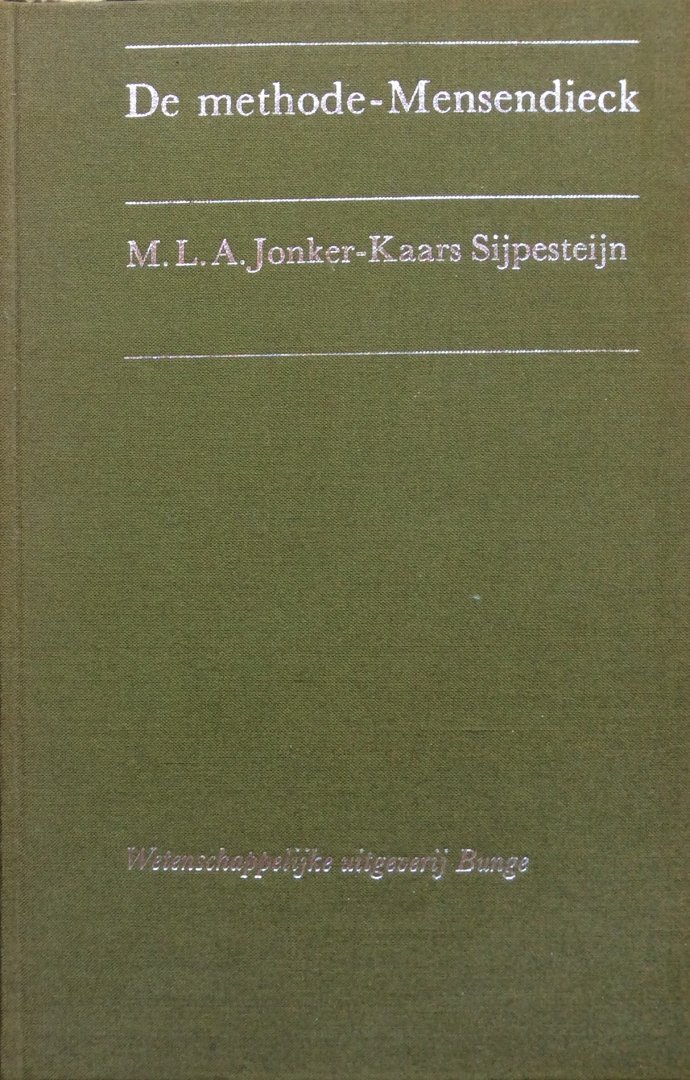Jonker-Kaars Sijpesteijn, M.L.A. - De methode-Mensendieck