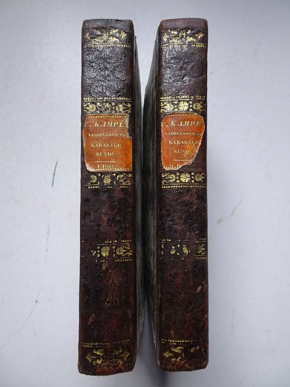Kampen, N.G. van. - Vaderlandsche karakterkunde, of karakterschetsen van tijdperken en personen, uit de Nederlandsche geschiedenis, van de vroegste tijden af tot op de omwenteling van 1795. Vol. 1 & 2.