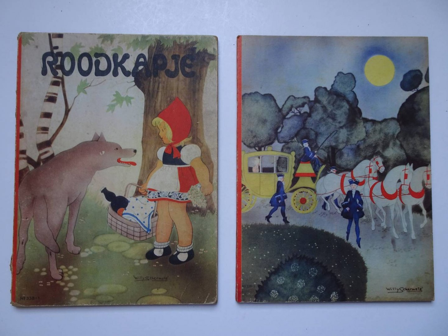 Schermelé, Willy. - Roodkapje/ Asschepoester. 2 delen.