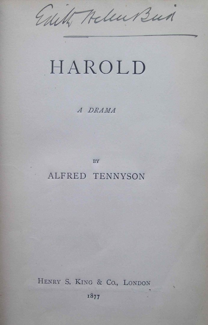 Tennyson, A. - Harold - A Drama