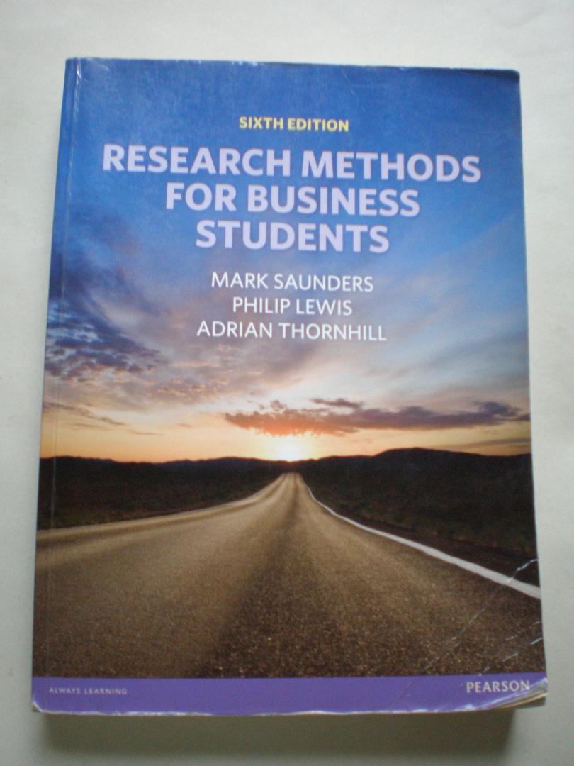 Mark Saunders, Philip Lewis,  Adrian Thornhill - Research Methods for Business Students