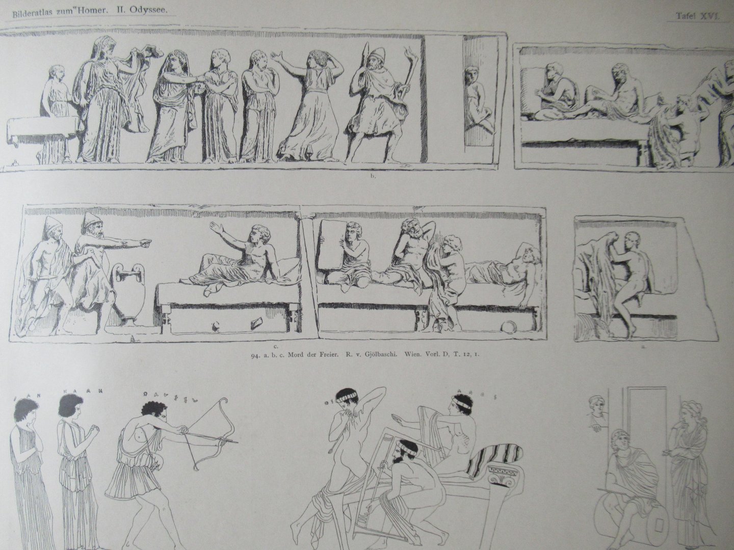 Engelmann, R - Bilder-atlas Homer. Sechsundreissig tafeln mit erläuterndem texte