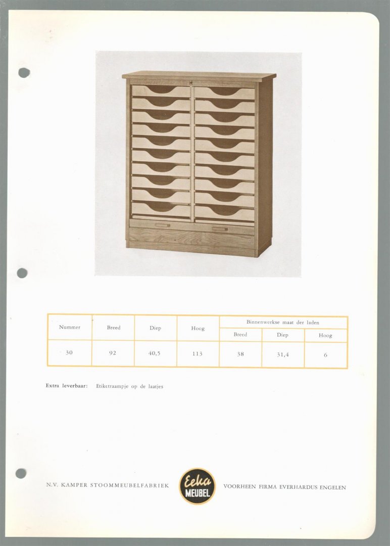 n.n - (BEDRIJF CATALOGUS - TRADE CATALOGUE) Catalogus Kantoormeubelen EEKA meubel -