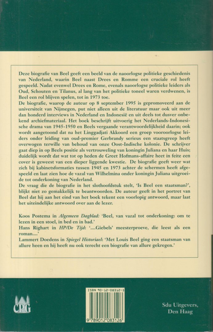 Giebels (1935), Lambert J. - Beel - Van vazal tot onderkoning - Biografie 1902-1977.