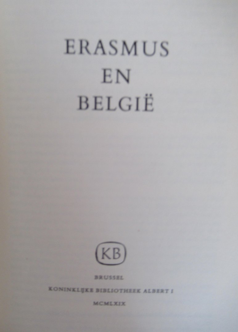 Gerlo A.(inl) - Erasmus en Belgie