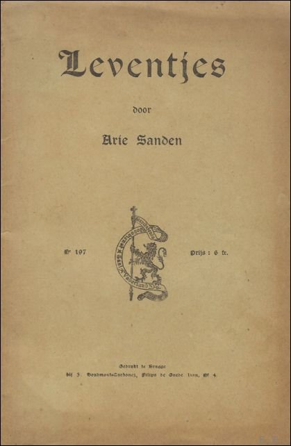 SANDEN, Arie. - LEVENTJES.