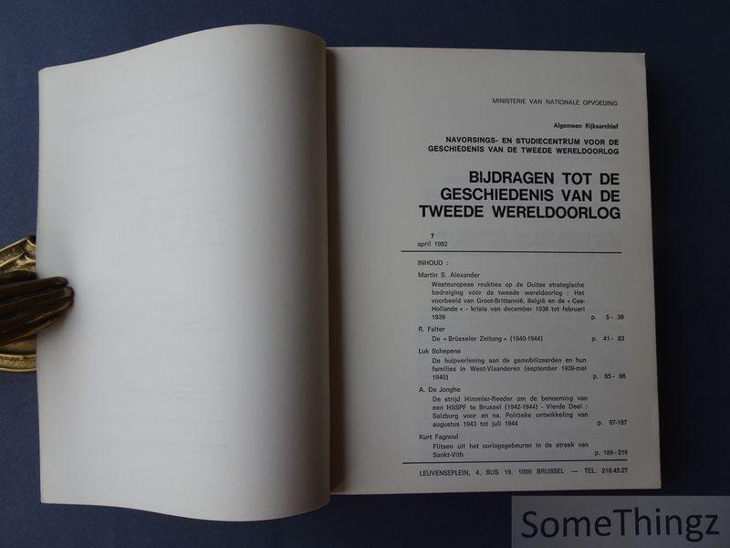 Div. aut. - Bijdragen tot de geschiedenis van de Tweede Wereldoorlog.