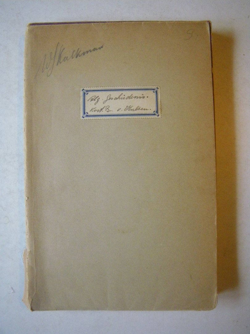 Hulzen A. van Dr - De Algemene Geschiedenis in Kort Bestek