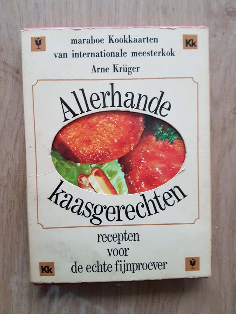 Kruger,A. - Allerhande kaasgerechten recepten voor de echte fijnproever/ 16 kaarten