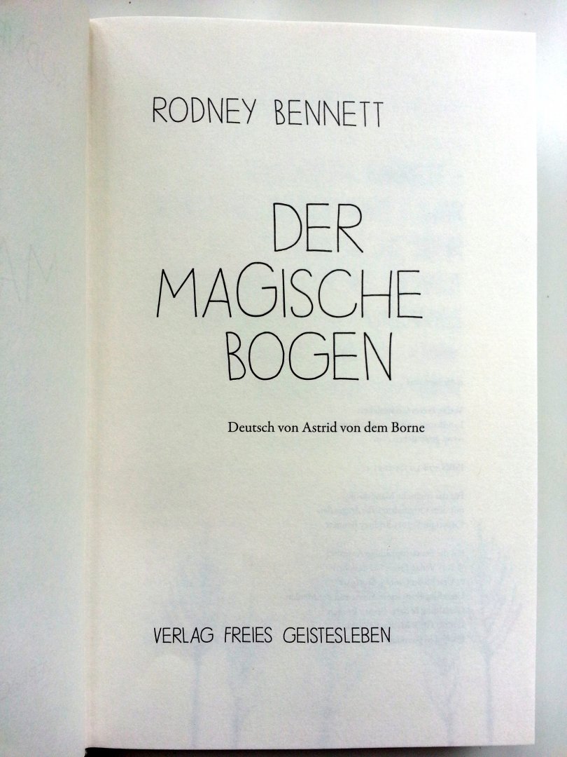 Bennett, Rodney - Der magische Bogen (DUITSTALIG)