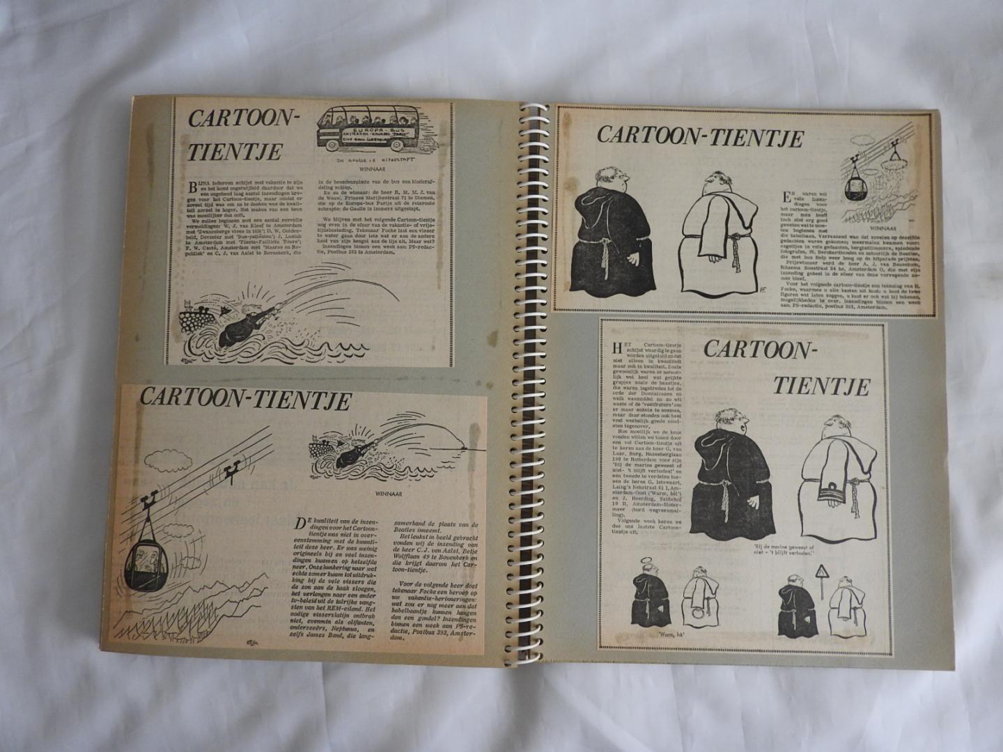 Yrrah, Harry Lammertink en anderen - Yrrah selectie cartoons in Verzamelbanden. Prive verzameld. in Ringbanden vanaf 1958 verschillende auteurs