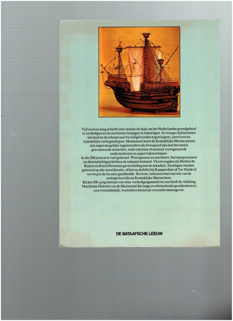 eekhout, l.l.m. ( e.a. ) redactie - 500 jaar marine
