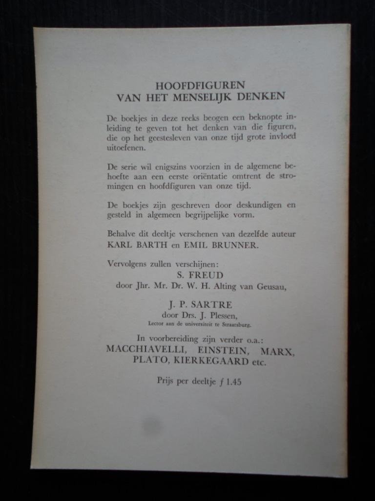 Allen, E.L. - Inleiding tot het denken van Reinhold Niebuhr