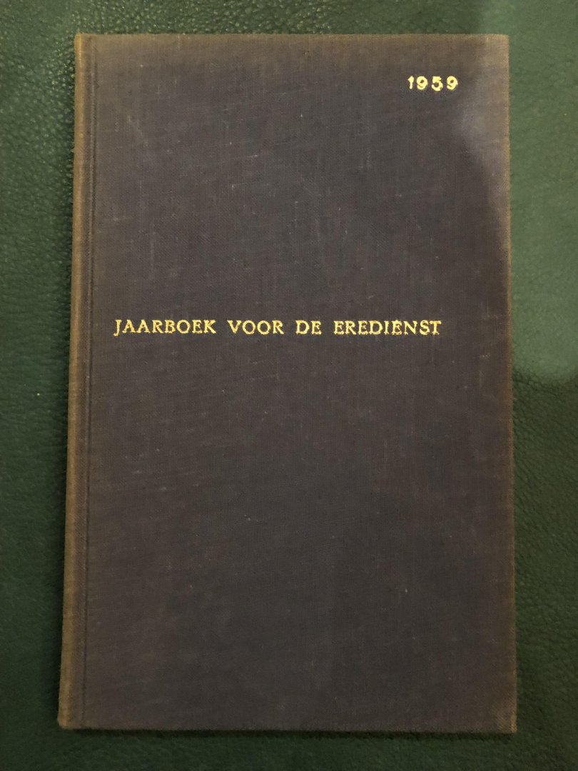 Raad voor de eredienst van de Nederlandse Hervormde Kerk - Jaarboek voor de eredienst 1959 - 1968; 6 delen