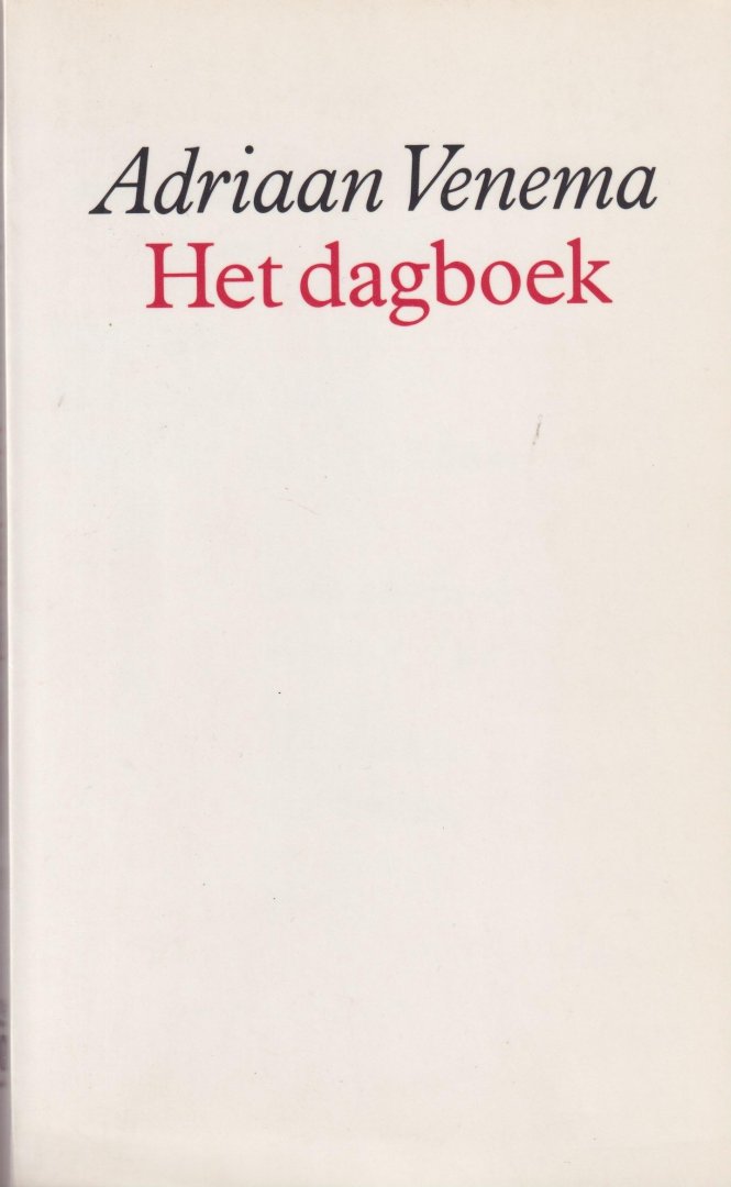 Venema, Adriaan - Het dagboek: Roman