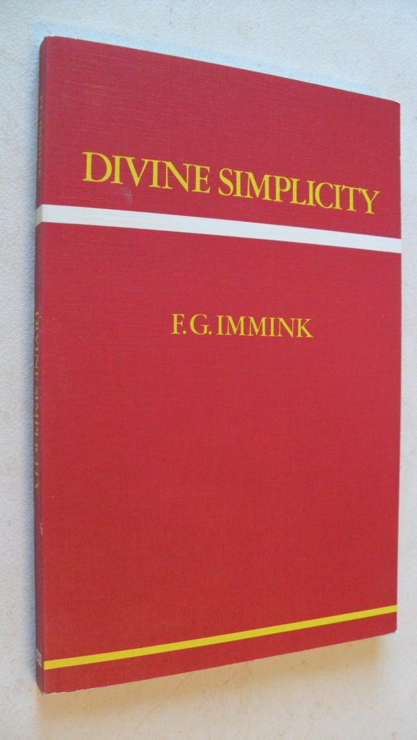 Immink Frederik Gerrit - Divine Simplicity
