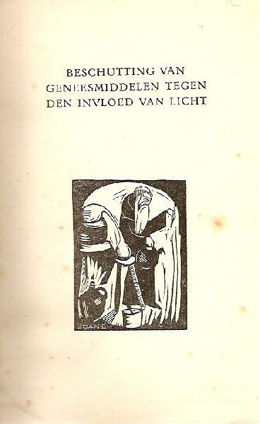Coebergh, Jacobus B.M. - Beschutting van geneesmiddelen tegen den invloed van licht