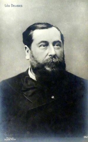 Delibes, Léo: - [Fotopostkarte, nach halblinks]