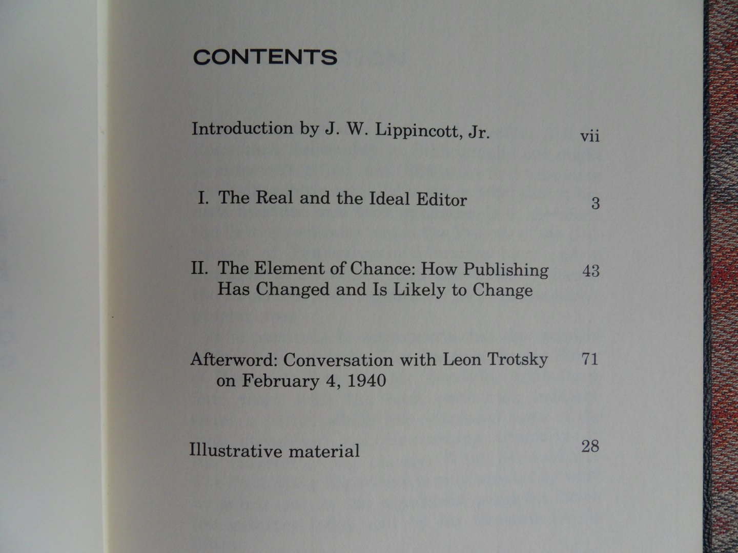 Canfield, Cass. - The Publishing Experience. - from the A.S.W. Rosenbach Fellow in Bibliography, 1968.