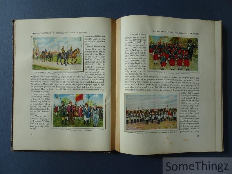 Liebrecht, Henri en Kryn, Leo J. - Een bloemfestoen van papieren rozen : enkele overleveringen en gebruiken van Belgische folklore.