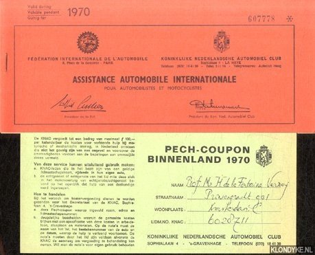 Diverse auteurs - Assistance Automobile Internationale pour automobilistes et motocyclistes 169 & 1970