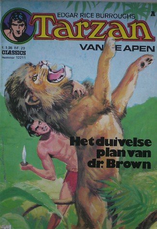 BURROUGHS, EDGAR RICE, - Tarzan van de apen. Nummer 12211. Het duivelse plan van dr . Brown.