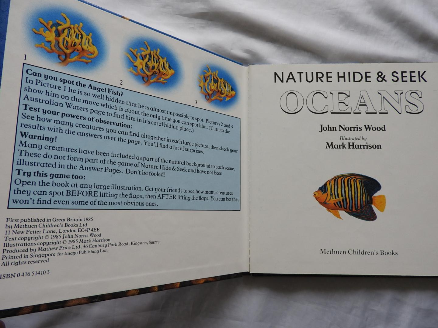Wood, John Norris illustrated by Mark Harrison - Nature Hide & Seek - Oceans - Nature Hide and Seek