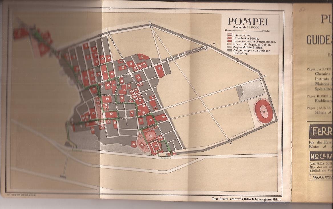 Fischetti, Aloysius - Pompeji sonst und jetzt. Mit 56 abbildungen und einem plan der ausgrabungsstätte
