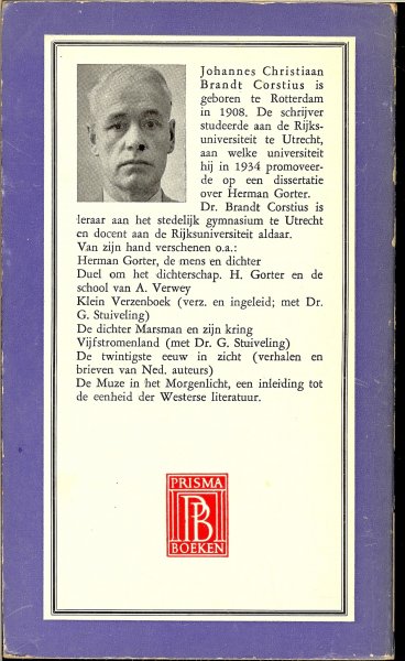Brandt Corstius, Dr. J.C. - Geschiedenis van de Nederlandse literatuur