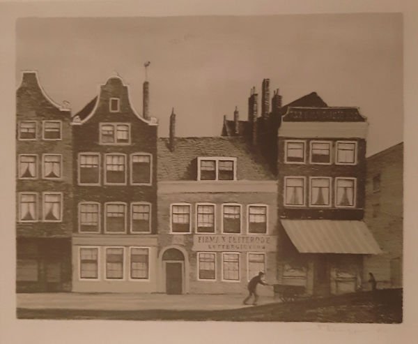 Kempers, Mart. - Bloemgracht in Amsterdam (Firma N Tetterode, Lettergieterij).