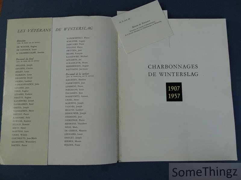 N/A. - Charbonnages de Winterslag 1907-1957.