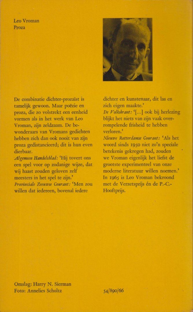 Vroman (Gouda, 10 april 1915 - Fort Worth, 22 februari 2014), dr Leo - Proza. Tineke - De adem van Mars - Snippers