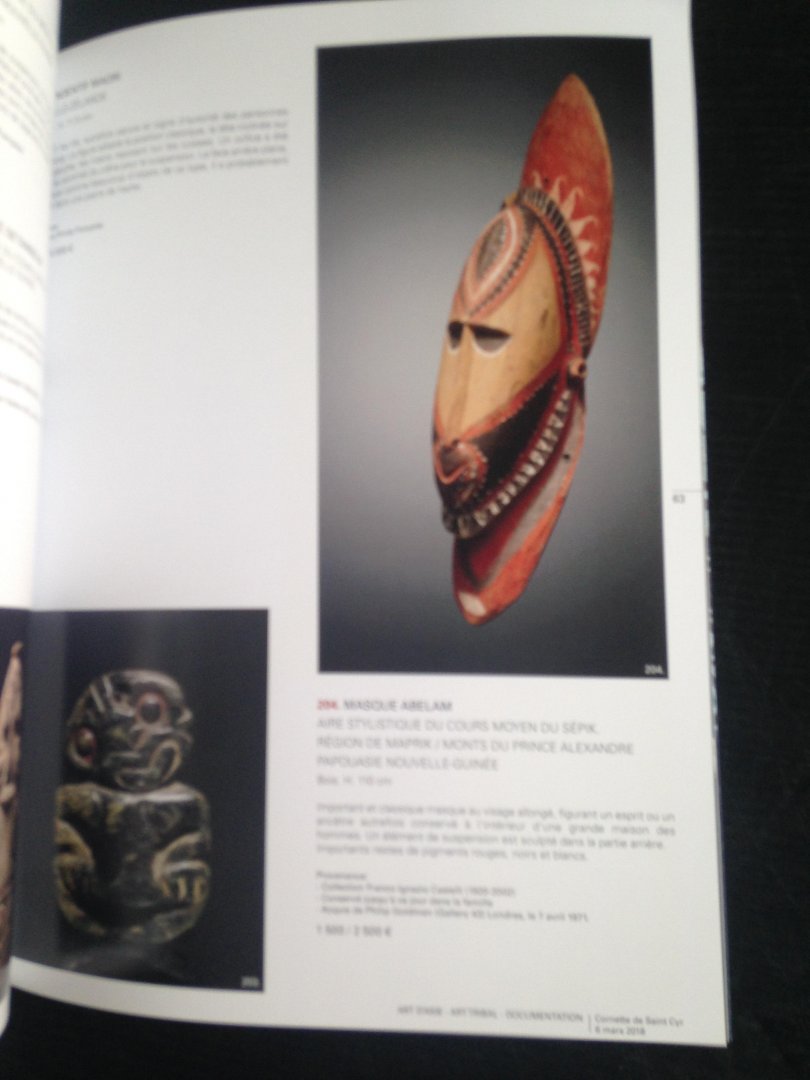Catalogus Cornette de Saint Cyr - Arts d‘Asie -Art Tribal-Documentation