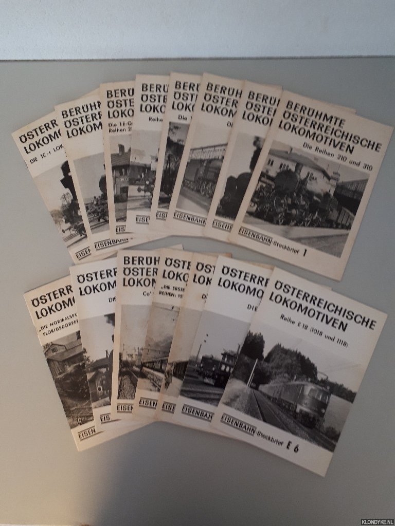Horn, Alfred - 16x Berühmte Österreichische Lokomotiven: Eisenbahn-Steckbrief (16 volumes)