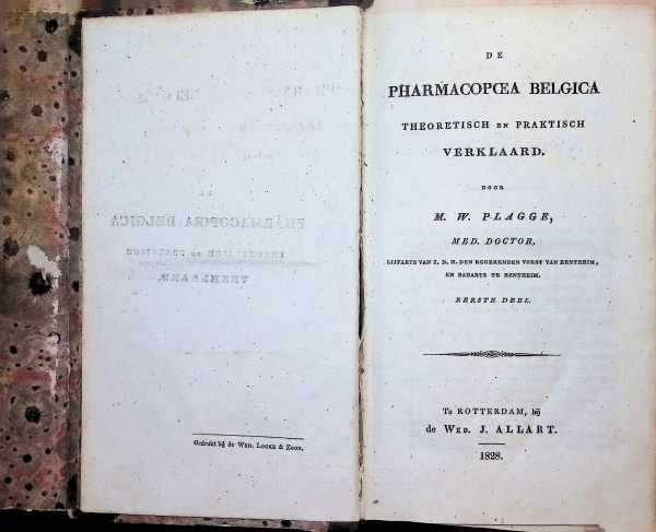 M. W. Plagge - De Pharmacopoea Belgica Theoretisch en praktisch verklaard   2 Volumes