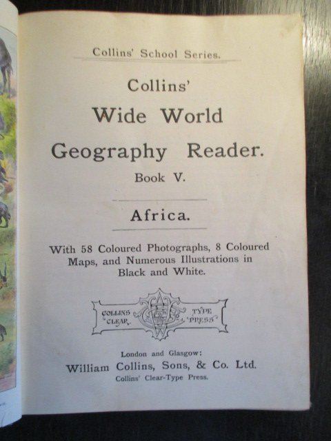 Collins' School Series - Collin's Wide World Geography Reader Book V. Africa