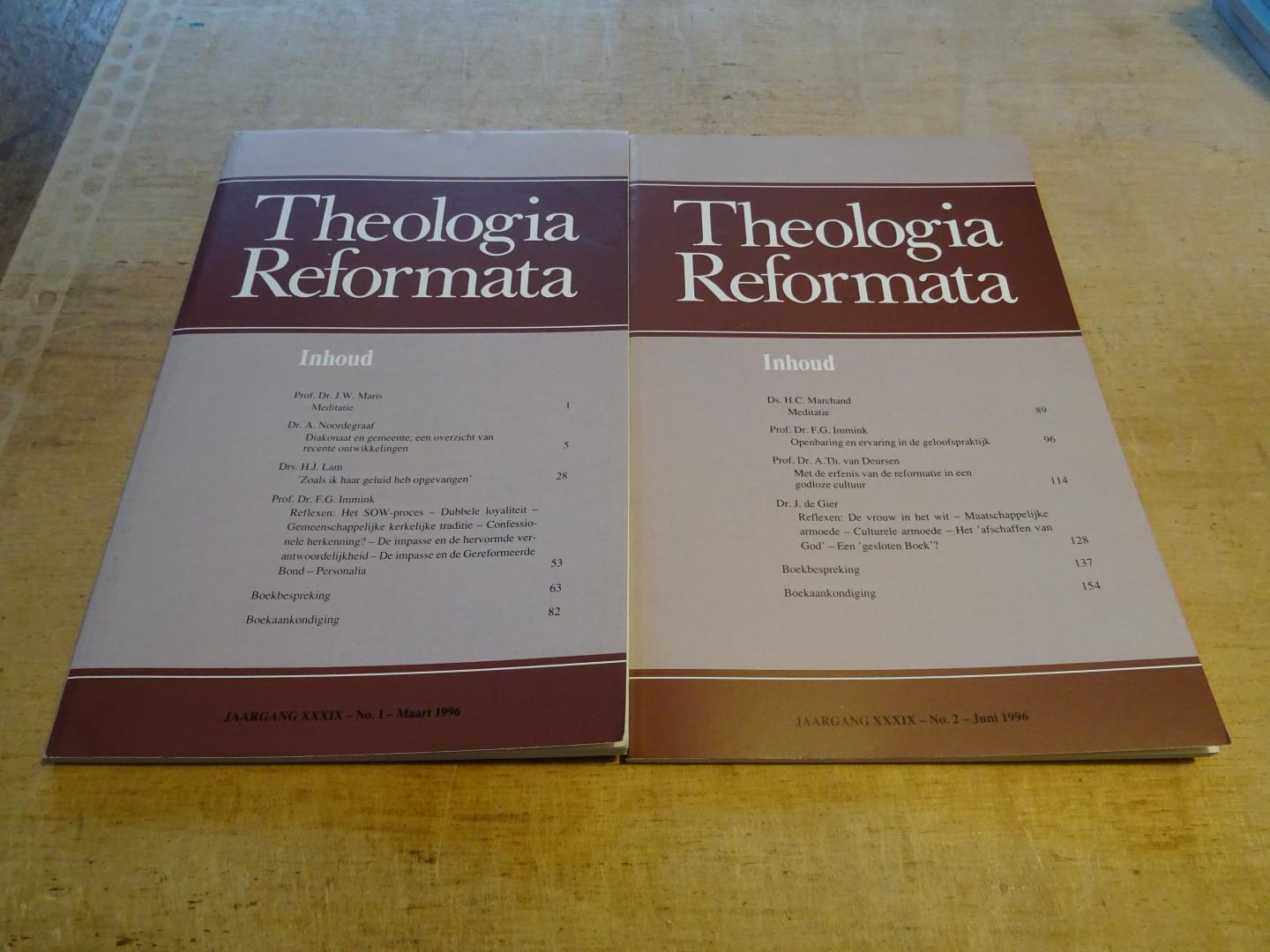 Brummelen, Dr. A. van , e.a. (Redactie) - Theologia Reformata / Jaargang 39