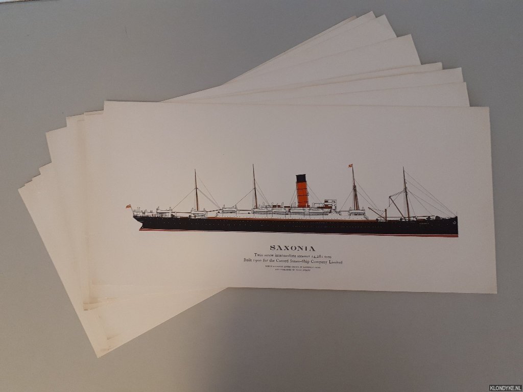 Dunn, Laurence (drawings) - 10 posters of North Atlantic Liners