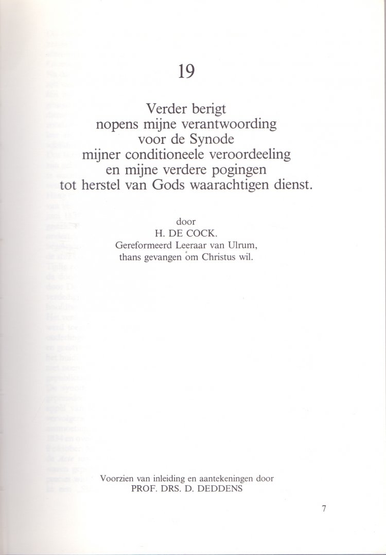 Cock, Hendrik de (ds1239) - Verzamelde geschriften  Deel 2